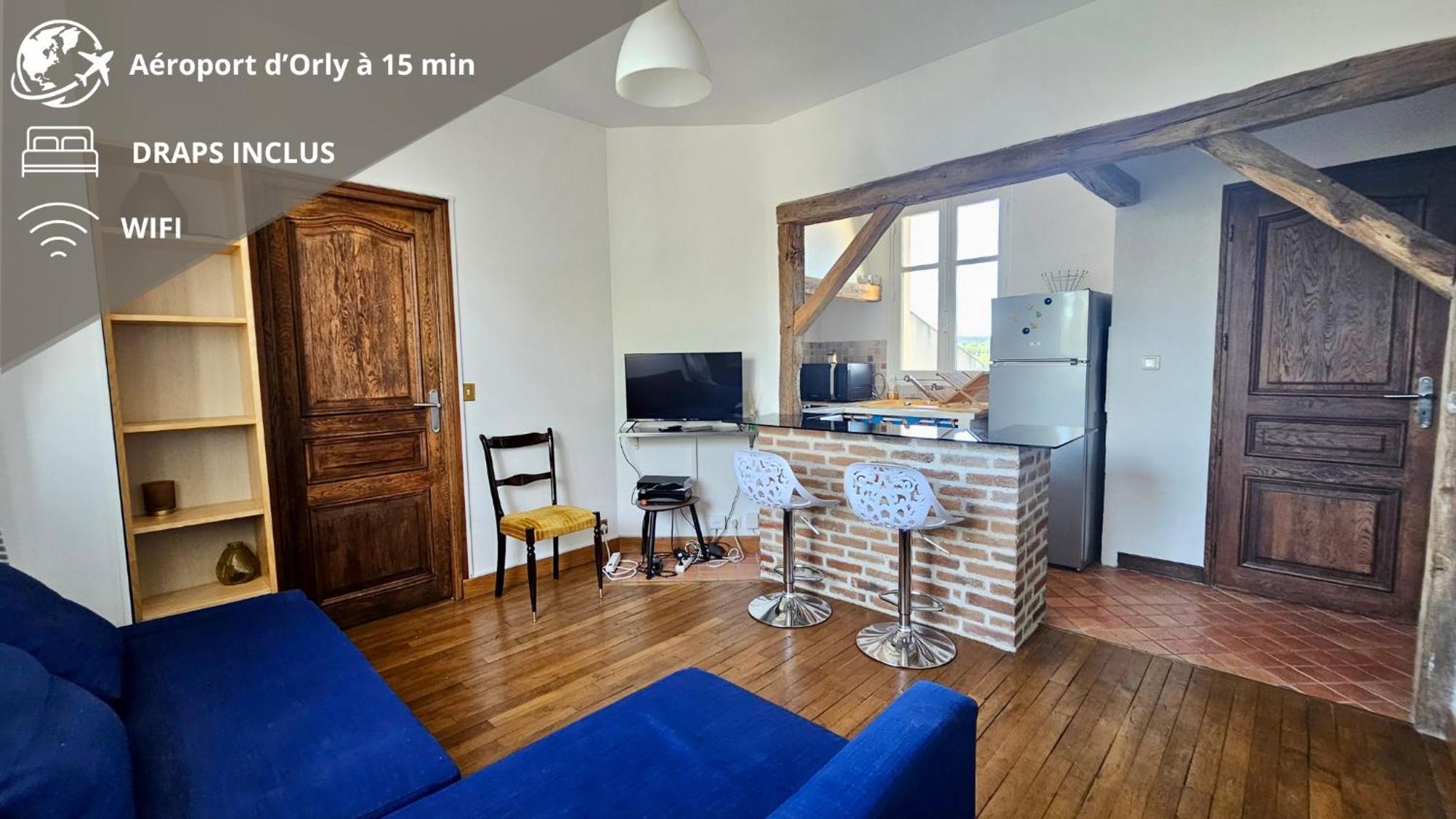 Apartamento Petit Cocon A 25 Min De Paris Et De L'Aeroport D'Orly Antony Exterior foto